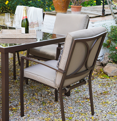 Conjunto Mesa Jardin con 6 Sillones Modelo Madeira