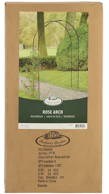 Arco Rosas Jardin con Barras