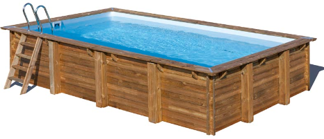 Piscina Sunbay Madera Rectangular  620x420x133 cm