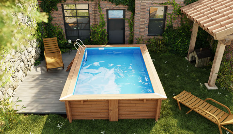 Piscina Sunbay Madera Rectangular  420x270x117 cm