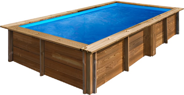 Piscina Sunbay Madera Rectangular  375x200x68 cm