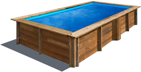 Piscina Sunbay Madera Rectangular  375x200x68 cm