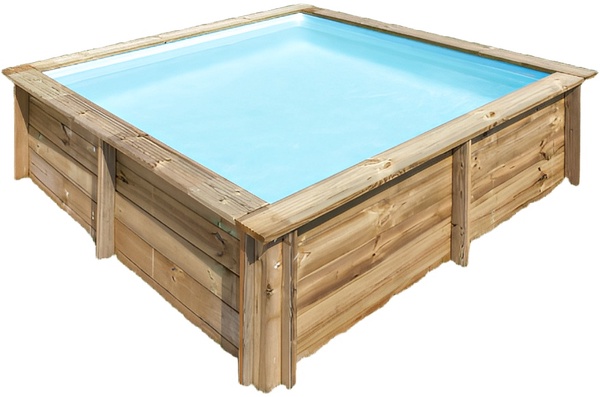 Piscina Sunbay Madera Cuadrada 225x225x68 cm