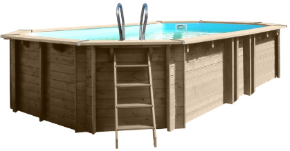 Piscina Sunbay Madera Ovalada 672x472x146 cm