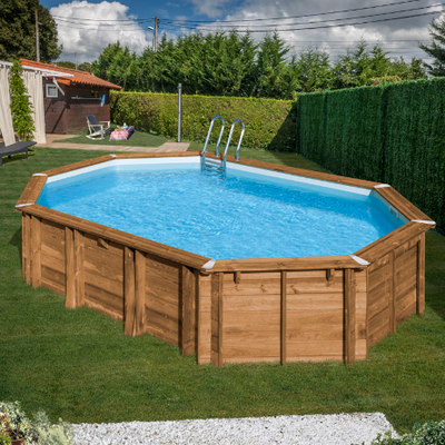Piscina Sunbay Madera Ovalada 656x456x131 cm