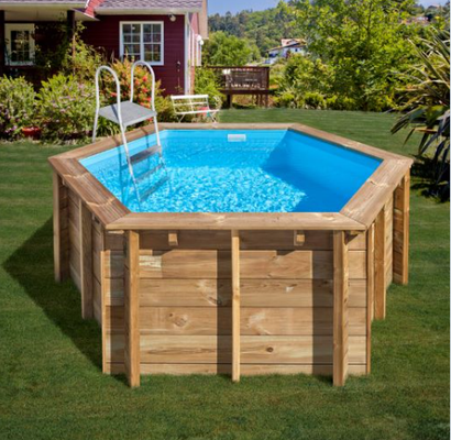 Piscina Sunbay Madera Redonda �280 x 107 cm