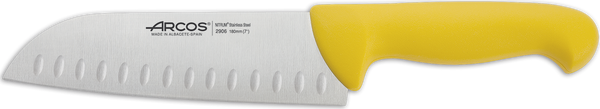 Cuchillo Santoku Amarillo Arcos 18 cm