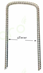 Blister 10 Unidades Clavos en U Grafilado 8x15 Cms 