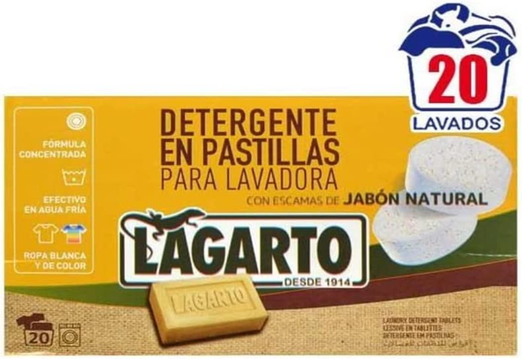 Pastilla Detergente Jabon Concentrado 20 Dosis