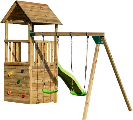 Parque Infantil Tibidabo Casita Rampa de Escalada y Columpio Doble