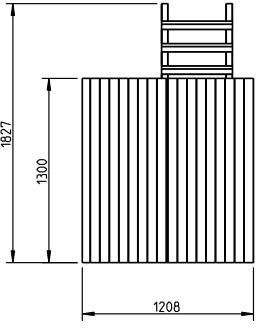 Parque Infantil Kiosk L con Columpio Doble