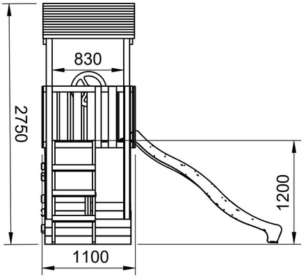 Parque Infantil Nautilus L con Rampa