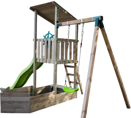 Parque Infantil Nautilus L con Columpio Individual Parque Infantil Nautilus L con Columpio Individual