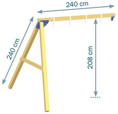 Parque Infantil Belvedere L con Columpio Doble