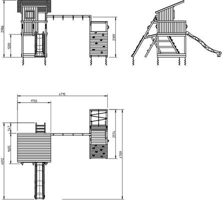 Parque Infantil Beach Hut L con Challenger