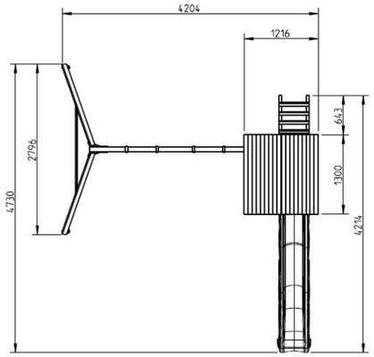 Parque Infantil Kiosk XL con Columpio Doble