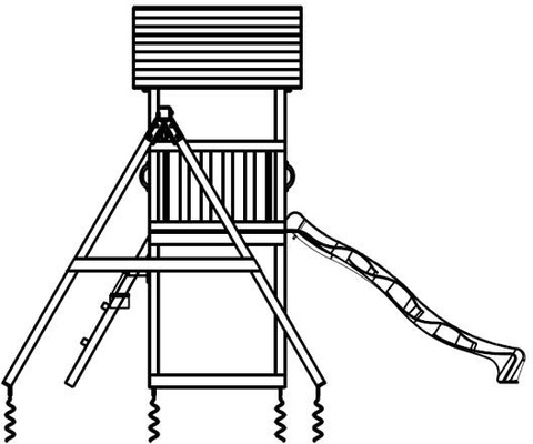 Parque Infantil Kiosk XL con Challenger