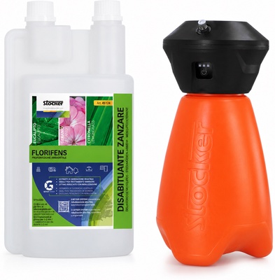 Geyser Nebulizador MINI Stocker 2 litros Li-ion + Florifens Mosquitos 1 litro Geyser Nebulizador MINI Stocker 2 litros Li-ion + Florifens Mosquitos 1 litro