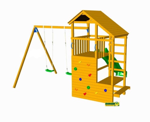 Parque Infantil Teide XL con Columpio Individual