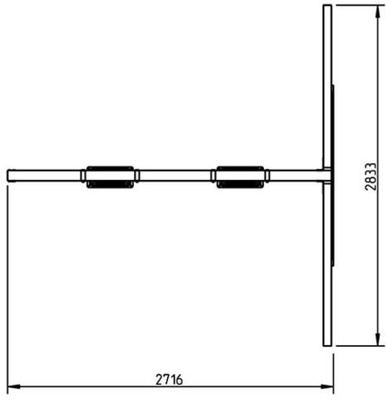 Parque Infantil Teide XL Columpio Doble y Escalera de Mono