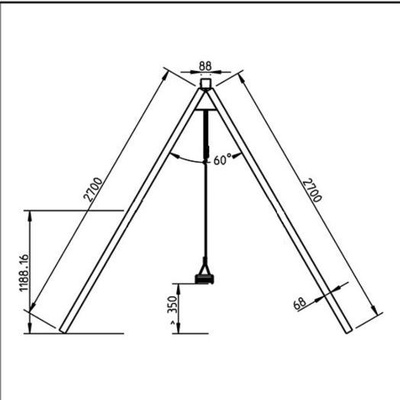 Parque Infantil Teide XL Columpio Doble y Escalera de Mono