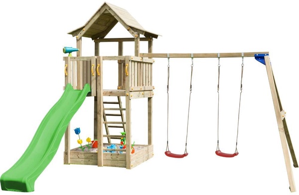 Parque Infantil Pagoda XL con Columpio Doble