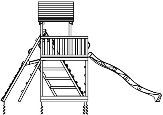 Parque Infantil Pagoda XL con Challenger