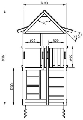 Parque Infantil Pagoda XL con Challenger
