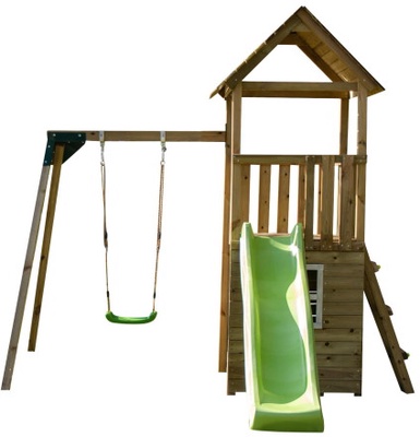 Parque Infantil Tibidabo XL Casita y Columpio Individual