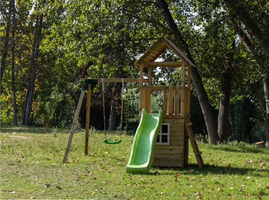 Parque Infantil Tibidabo XL Casita y Columpio Individual