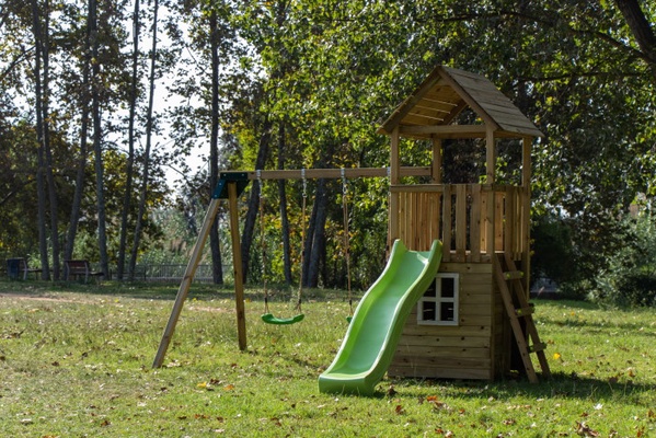Parque Infantil Tibidabo XL Casita y Columpio Doble