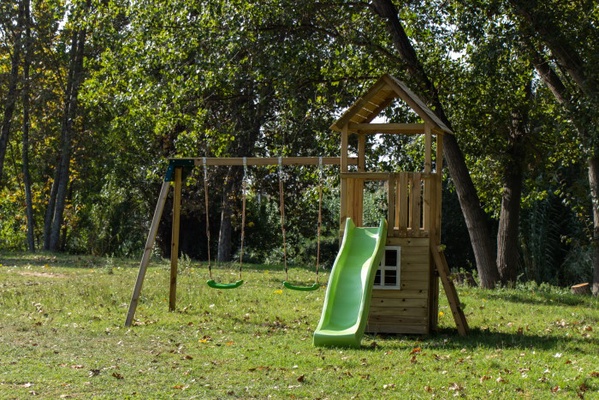 Parque Infantil Tibidabo XL Casita y Columpio Doble