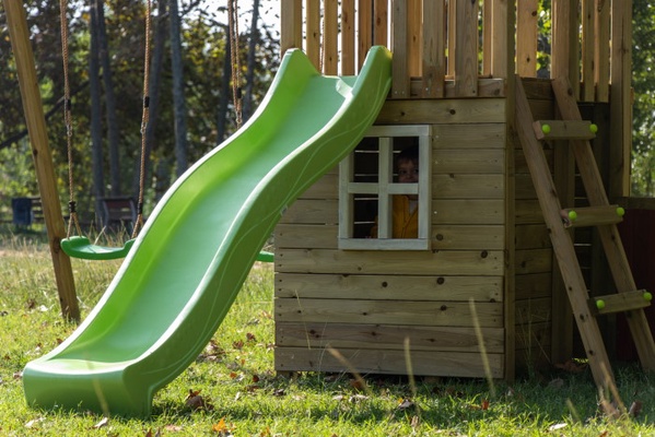 Parque Infantil Tibidabo XL Casita y Columpio Doble