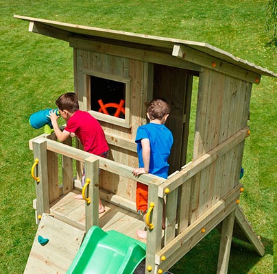 Parque Infantil Beach Hut XL con Columpio Individual