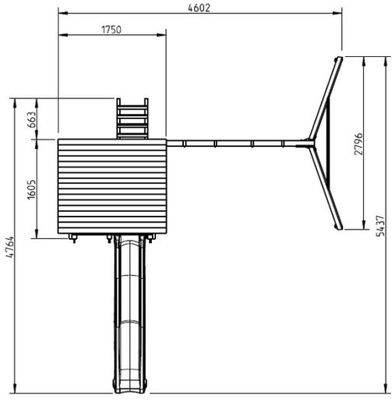 Parque Infantil Beach Hut XL con Columpio Individual