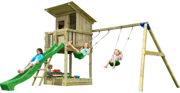 Parque Infantil Beach Hut XL con Columpio Doble