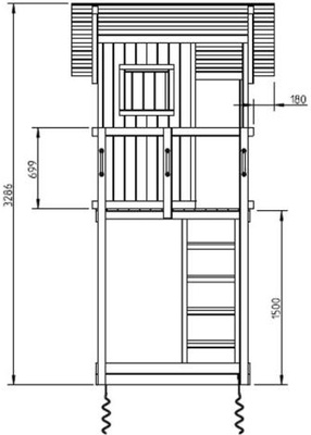 Parque Infantil Beach Hut XL con Columpio Doble