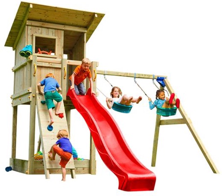 Parque Infantil Beach Hut XL con Columpio Doble