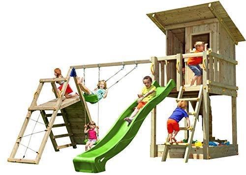 Parque Infantil Beach Hut XL con Challenger Parque Infantil Beach Hut XL con Challenger