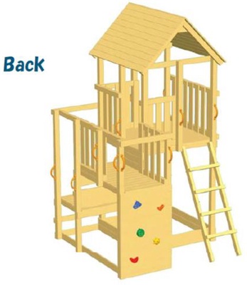 Parque Infantil Penthouse XL con Columpio Doble