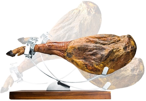 Jamonero con Cabezal Giratorio y Base Ajustable