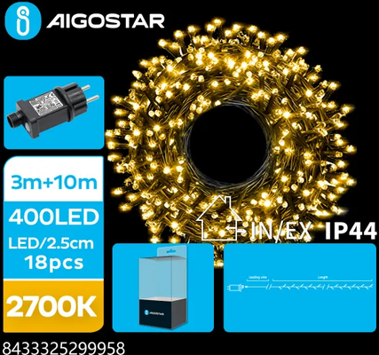 Guirnalda Luces Led Navidad Luz Calida Max 6W