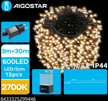 Guirnalda Luces Led Navidad Luz Calida Max 6W 30 Metros