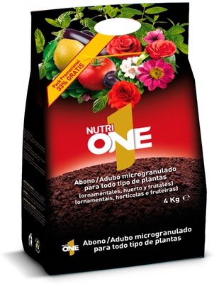 Abono Granulado Nutri 1 One Fertilizante Premium 4 Kg Abono Granulado Nutri 1 One Fertilizante Premium 4 Kg