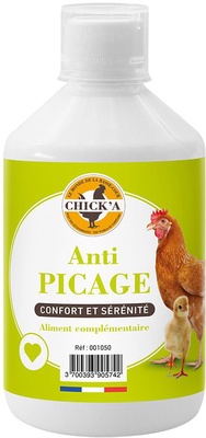 Complemento Alimenticio Aves de Corral Antipicaje 500 Ml