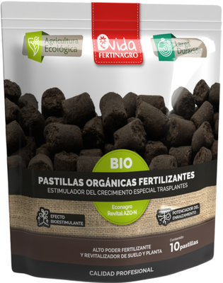 Pastillas Organicas Fertilizantes Estimulador Transplante 10 Pastilas