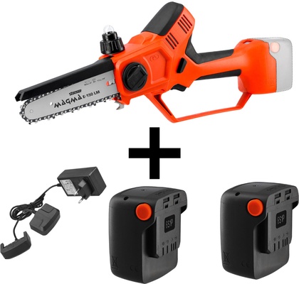 Motosierra Poda Stocker Magma E-150 LM 21 V con Maletin, 2 Baterias y Funda