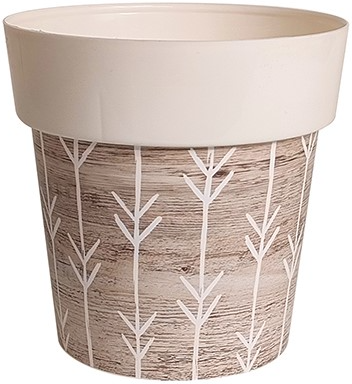 Maceta Melisa Redonda Iml Natural  � 12 cm