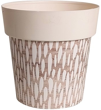 Maceta Melisa Redonda Iml Natural  � 12 cm