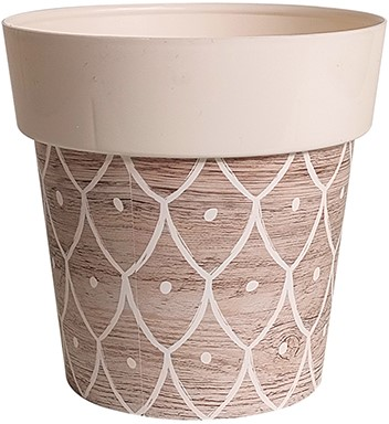 Maceta Melisa Redonda Iml Natural � 20 cm